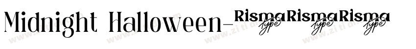 Midnight Halloween字体转换